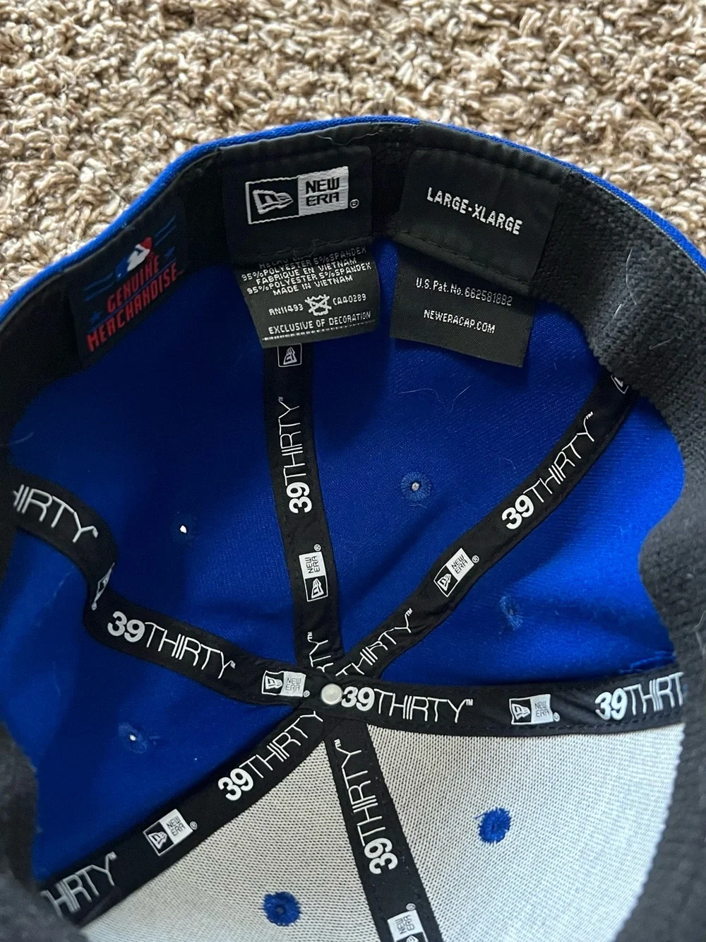 New Era KC Baseball Cap in Royal Blue and White
